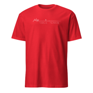 T-shirt PLAY TABLE TENNIS - Red